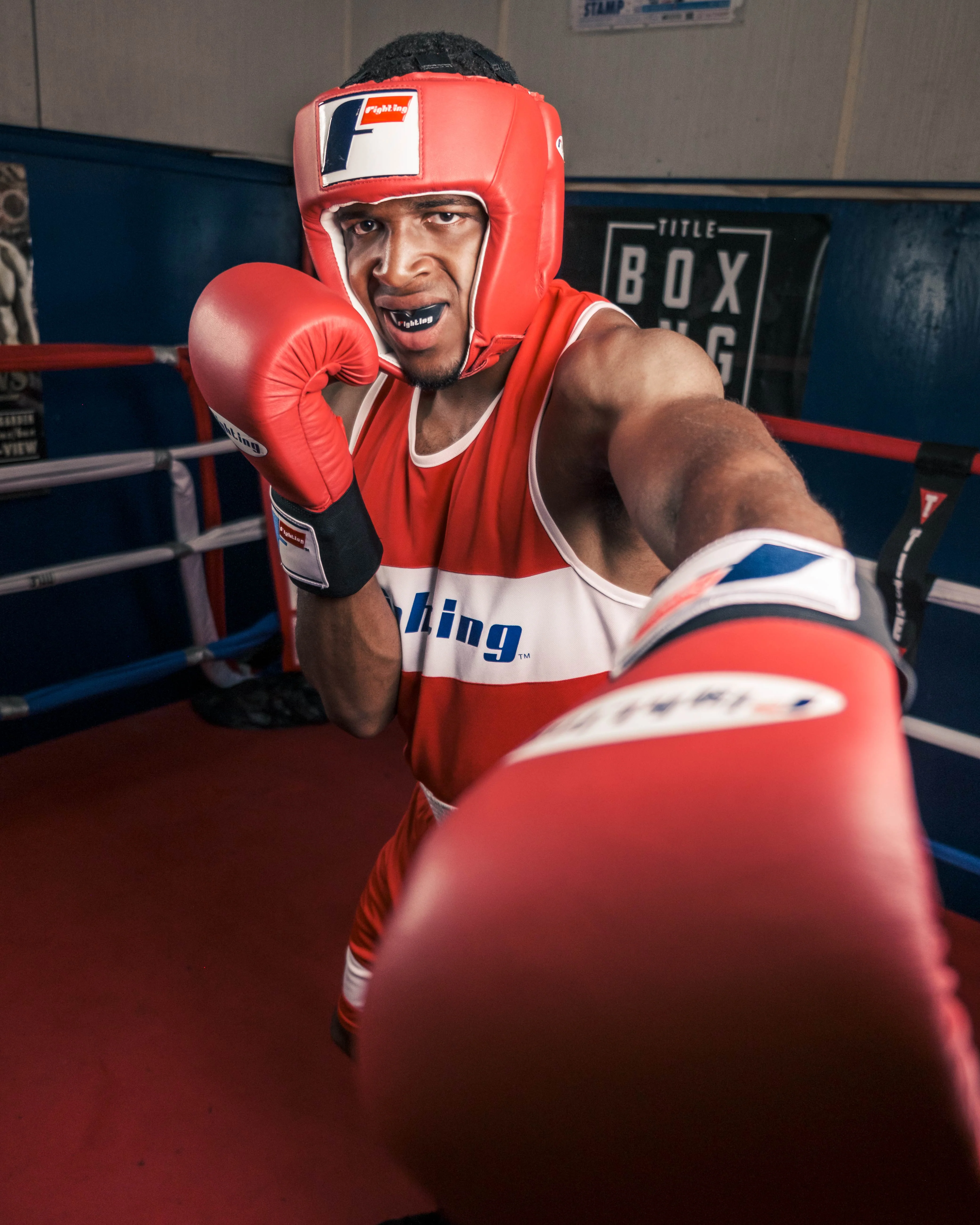 Fighting USA Boxing Competition Open Face Headgear - Image 8