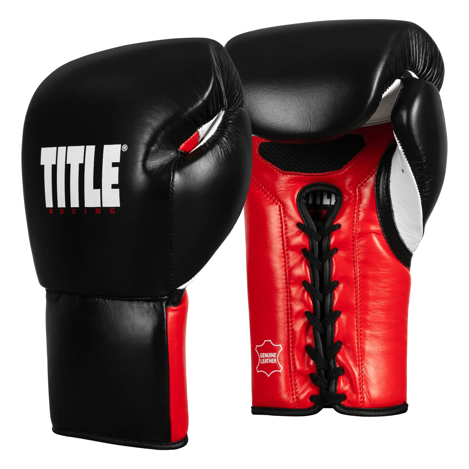 TITLE Boxing Gel Generation Leather Lace Sparring Boxing Gloves - Image 3