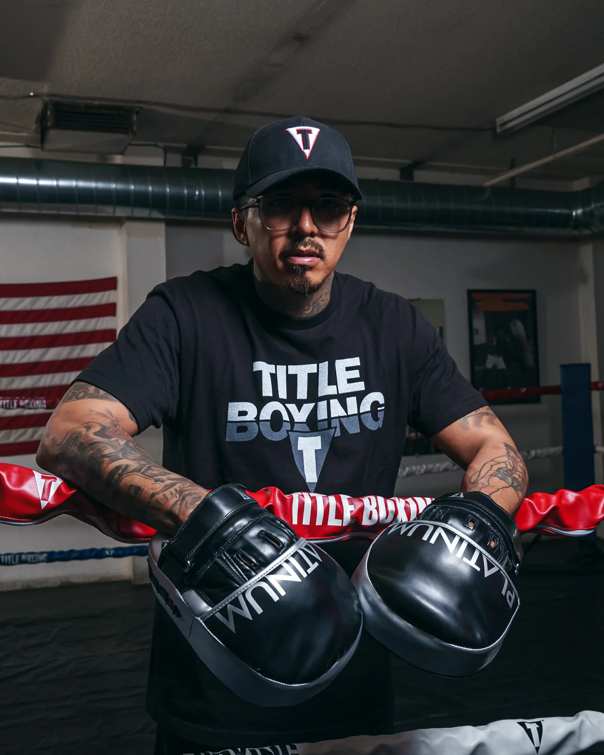 TITLE Boxing Icon Fitted Cap - Image 2