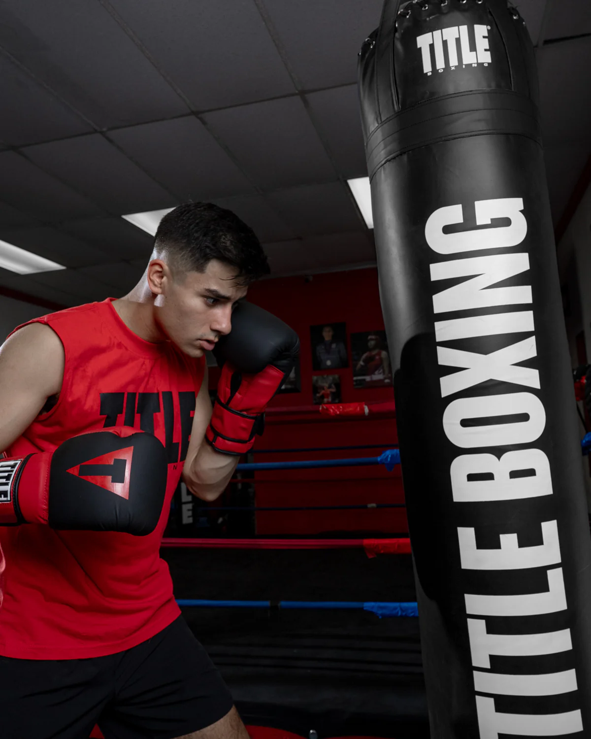 TITLE Boxing Synthetic Heavy Bag - Image 5